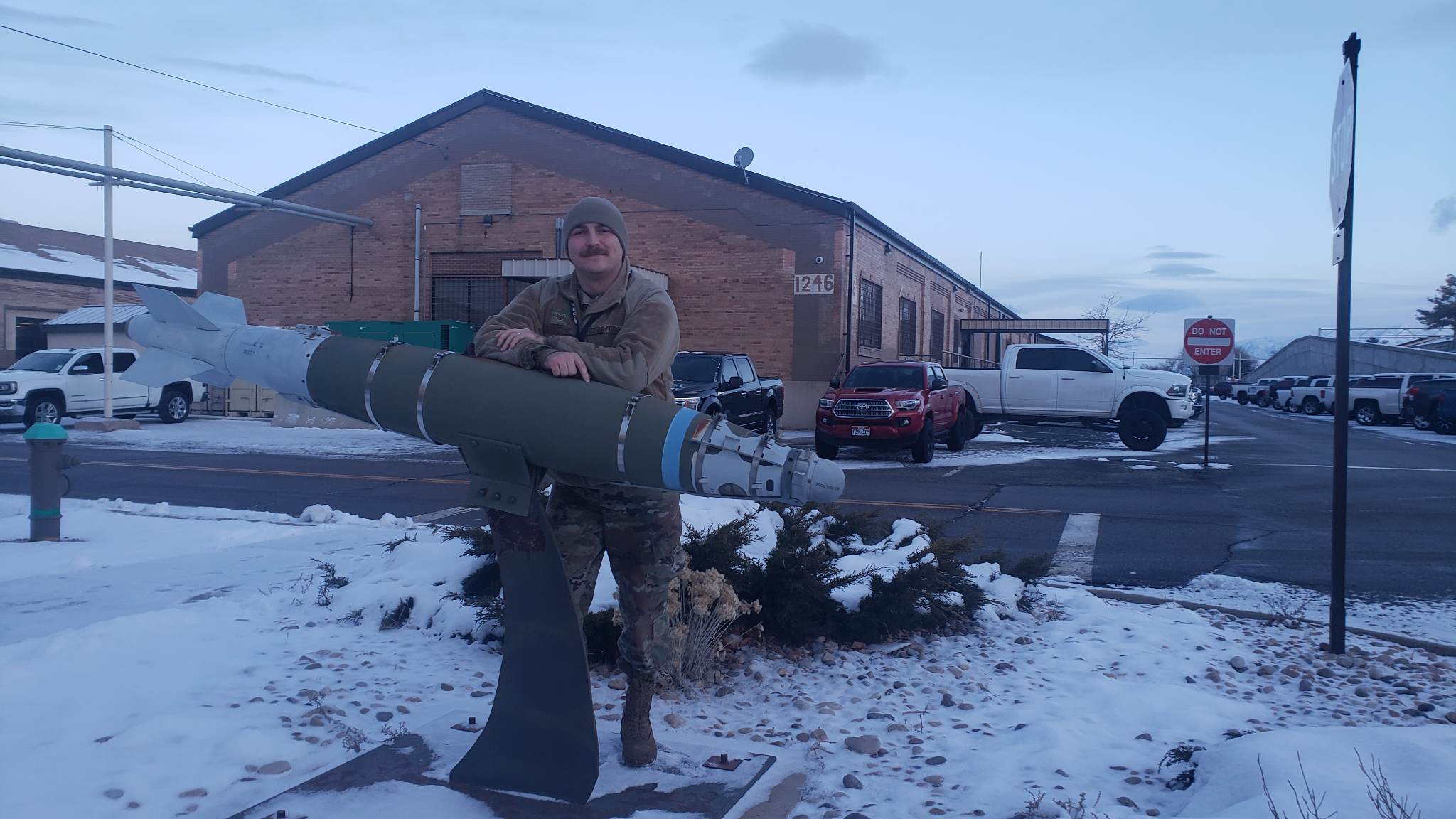 SSgt Sansone at work 